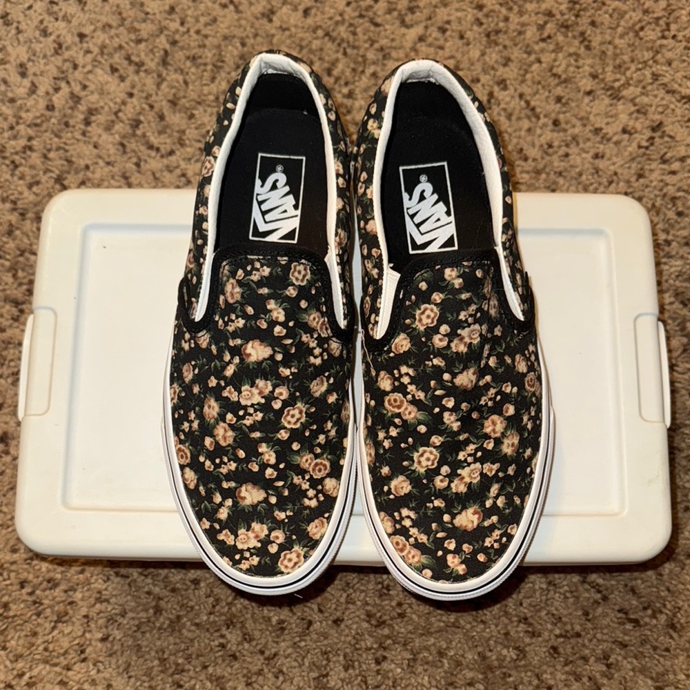 Vans Floral Slip-On Sneakers